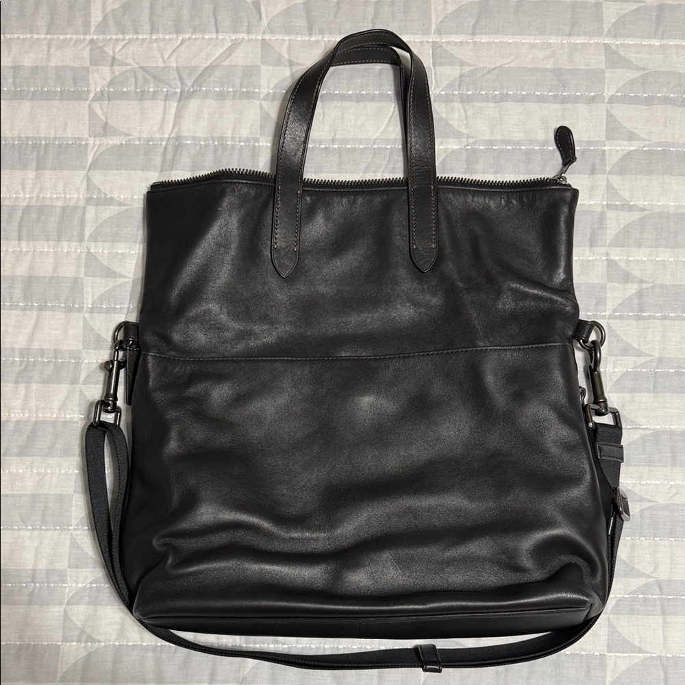 Coach Leather Fold-over Tote - Picture 7 of 8